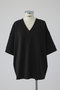 Mannish v-neck tops/トップス リムアーク/RIM.ARK ブラック