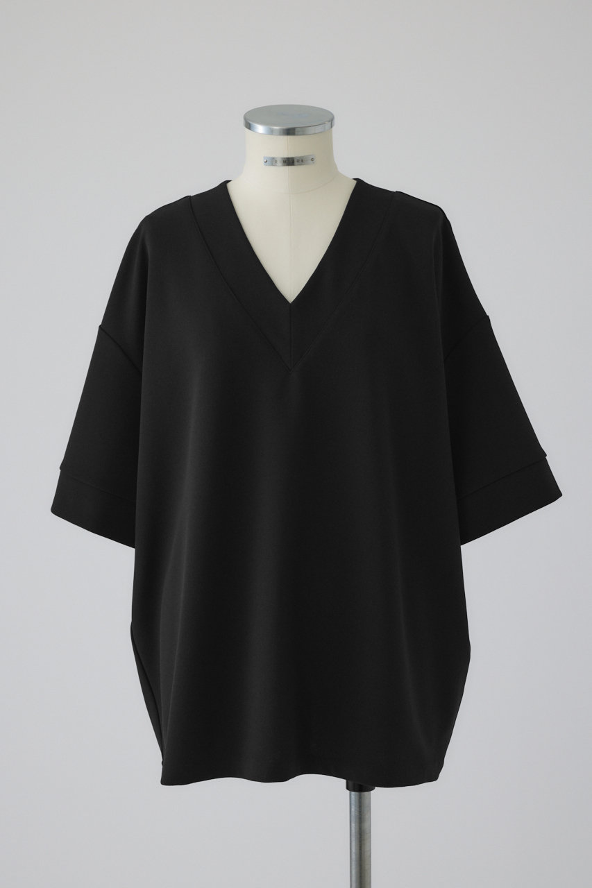 RIM.ARK Mannish v-neck tops/トップス (ブラック, FREE) リムアーク ELLE SHOP RIM.ARK Mannish v-neck tops/トップス (ブラック, FREE) リムアーク ELLE SHOP