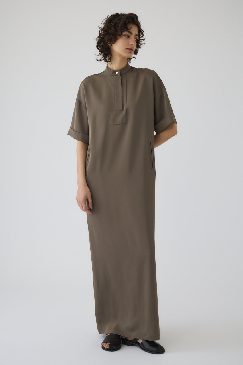 RIM.ARK Stand collar mode OP/ワンピース (ライトブラウン, 38) リムアーク ELLE SHOP RIM.ARK Stand collar mode OP/ワンピース (ライトブラウン, 38) リムアーク ELLE SHOP