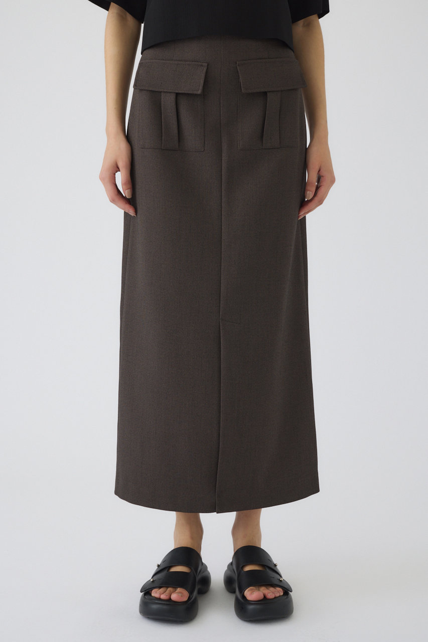 RIM.ARK Tweed high waist cargo SK/スカート (チャコールグレー, 36) リムアーク ELLE SHOP RIM.ARK Tweed high waist cargo SK/スカート (チャコールグレー, 36) リムアーク ELLE SHOP