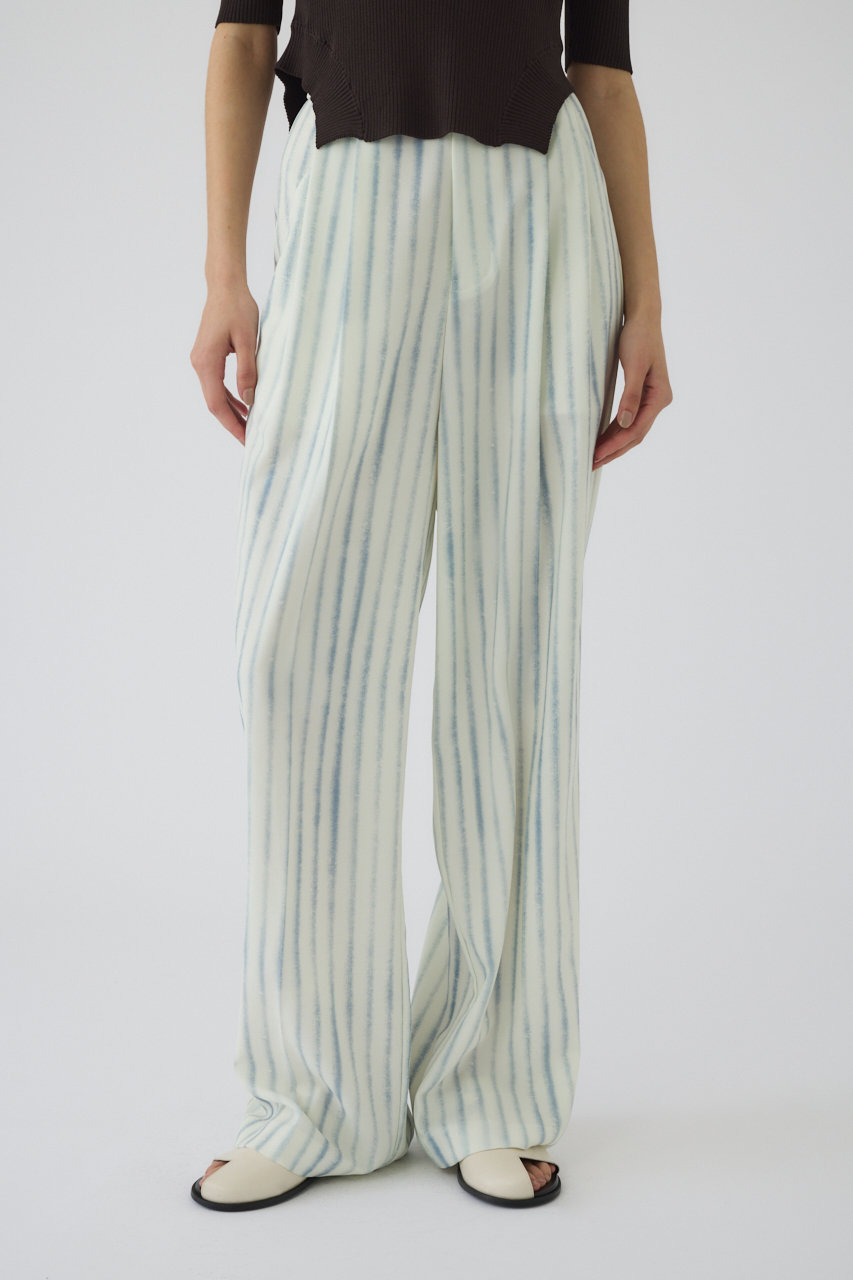 RIM.ARK Wave iron pattern PT/パンツ (ホワイト, 38) リムアーク ELLE SHOP RIM.ARK Wave iron pattern PT/パンツ (ホワイト, 38) リムアーク ELLE SHOP