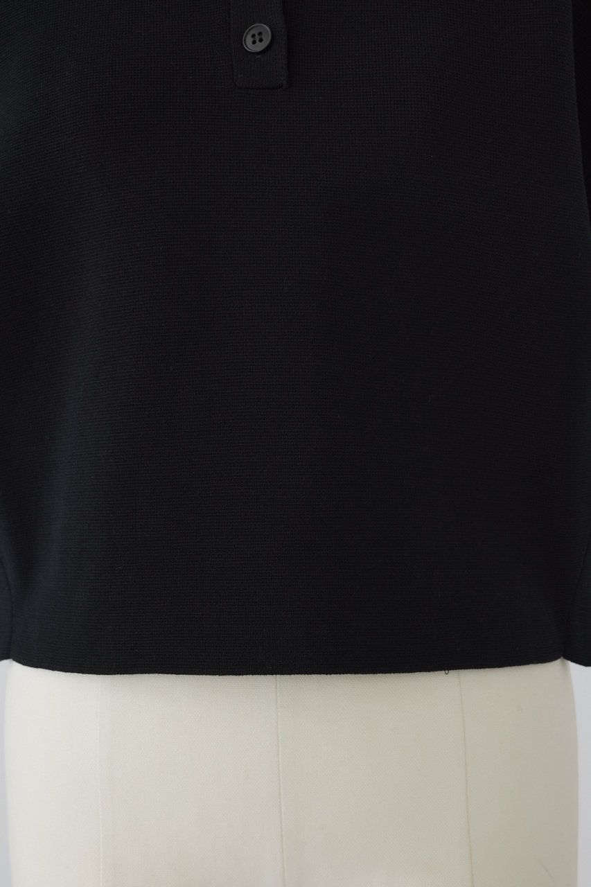 RIM.ARK(リムアーク)｜Stylish polo knit/ニット/ブラック の