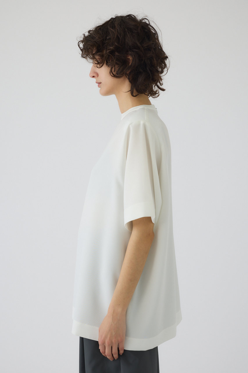リムアーク　Oversize woven T/SH ホワイト RIM.ARK(リムアーク)｜【予約販売】Oversize woven T/SH/Tシャツ