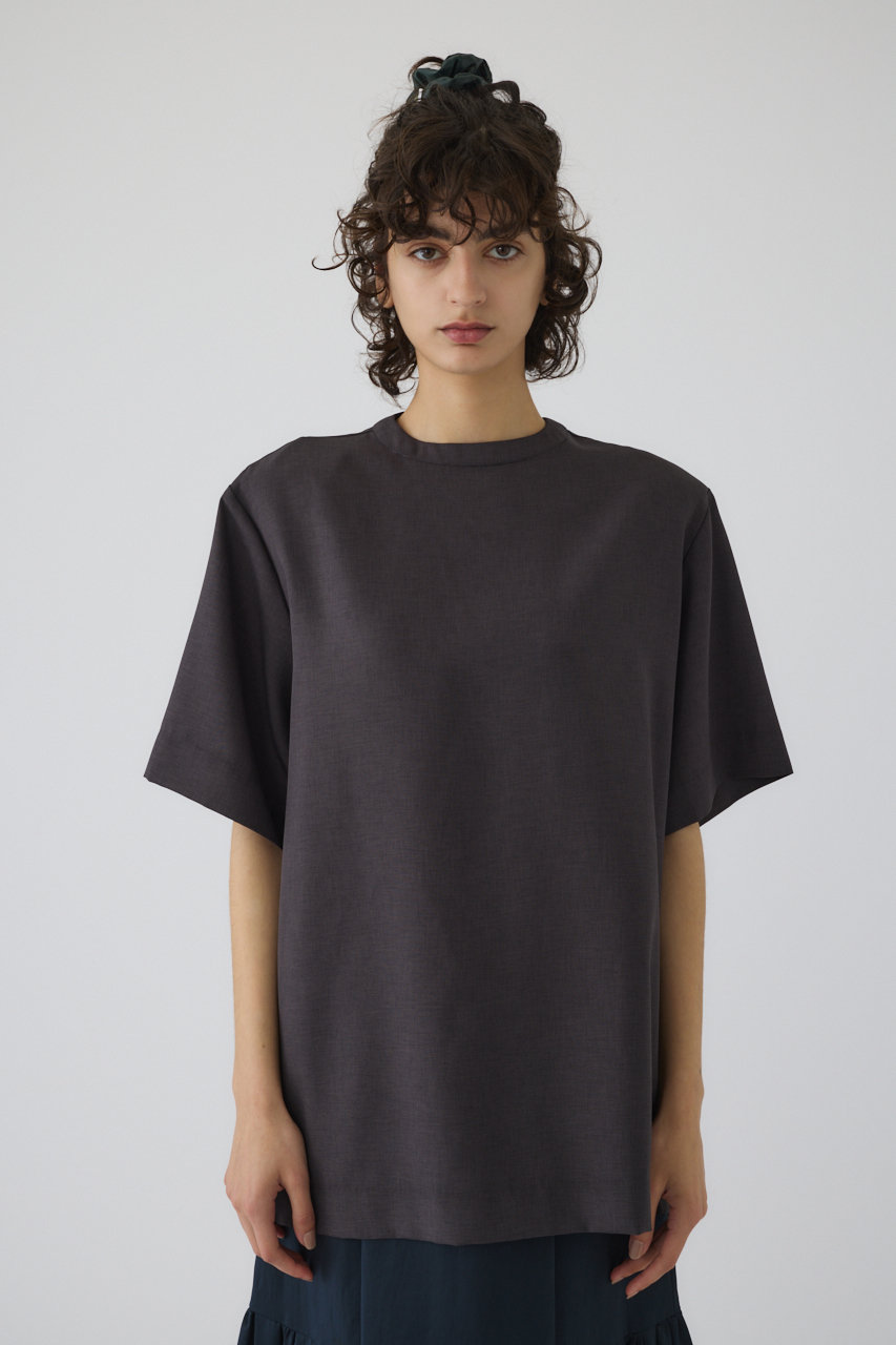 RIM.ARK Oversize woven T/SH/Tシャツ (チャコールグレー, FREE) リムアーク ELLE SHOP RIM.ARK Oversize woven T/SH/Tシャツ (チャコールグレー, FREE) リムアーク ELLE SHOP