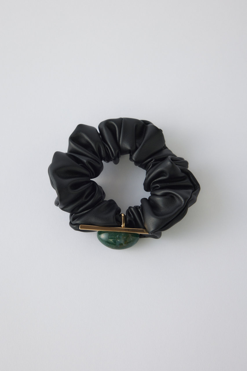 RIM.ARK(リムアーク)｜Natural stone scrunchie/シュシュ/ブラック の