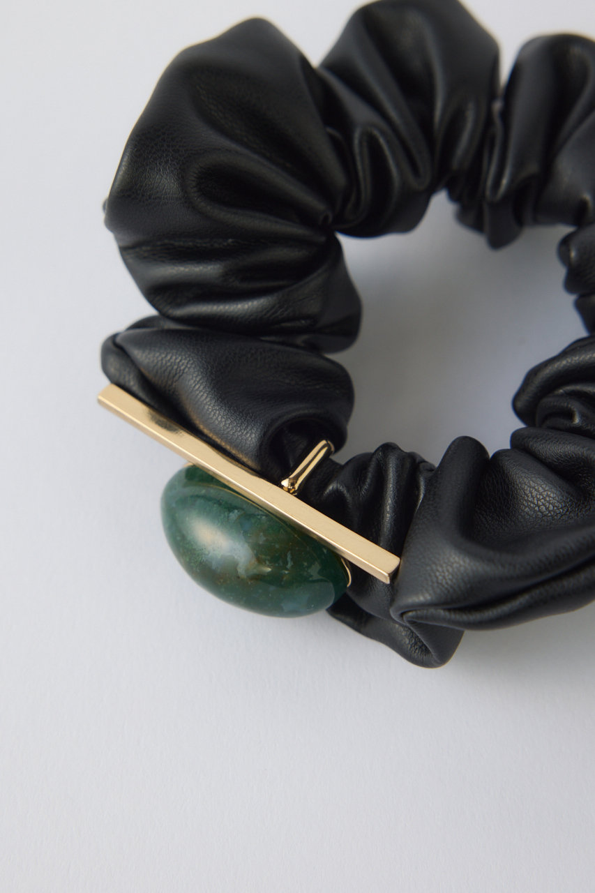RIM.ARK | Natural stone velour scrunchie (HAIR ACCESSORIES