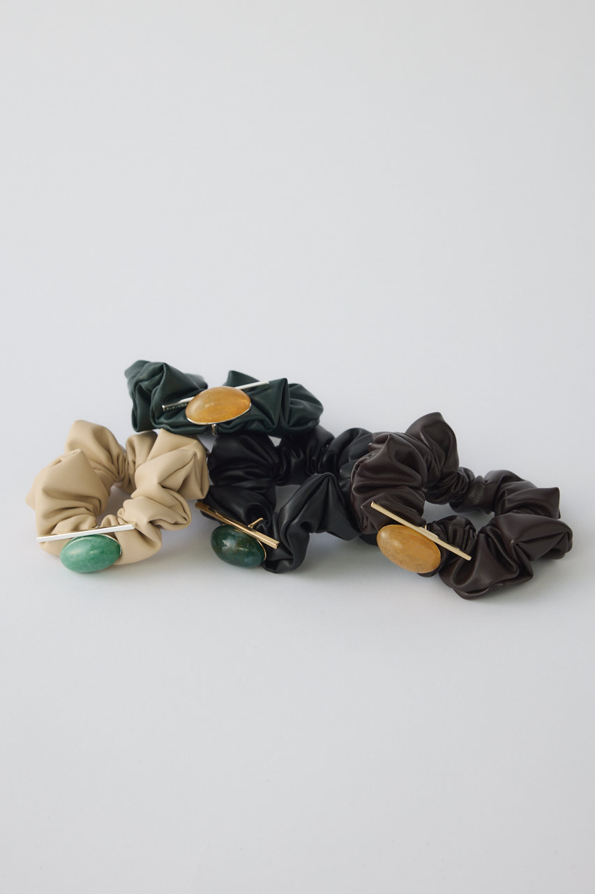 RIM.ARK | Natural stone velour scrunchie (HAIR ACCESSORIES
