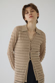 Crochet open knit C/D/ニットカーディガン