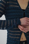 Crochet open knit C/D/ニットカーディガン リムアーク/RIM.ARK