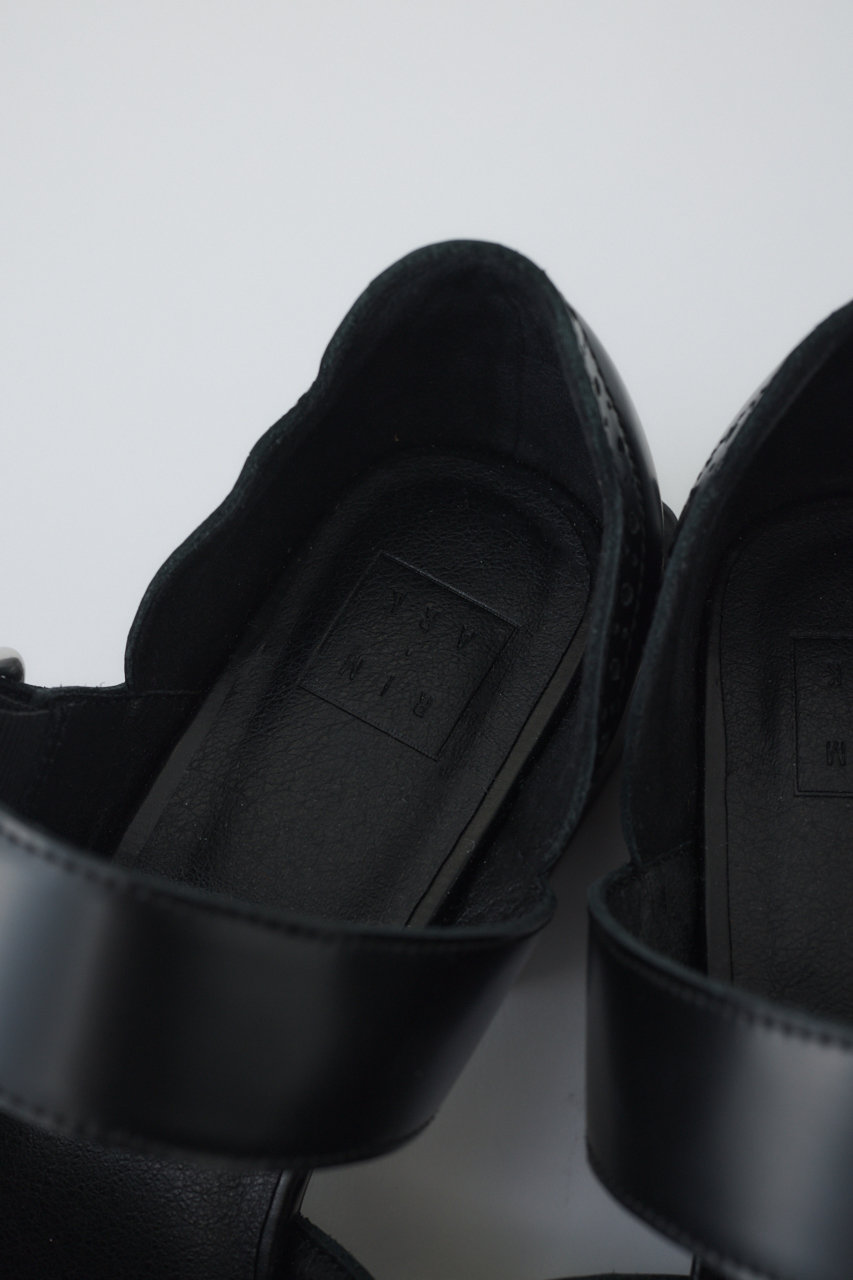 RIM.ARK(リムアーク)｜Wing tip Strap shoes/シューズ/ブラック の通販