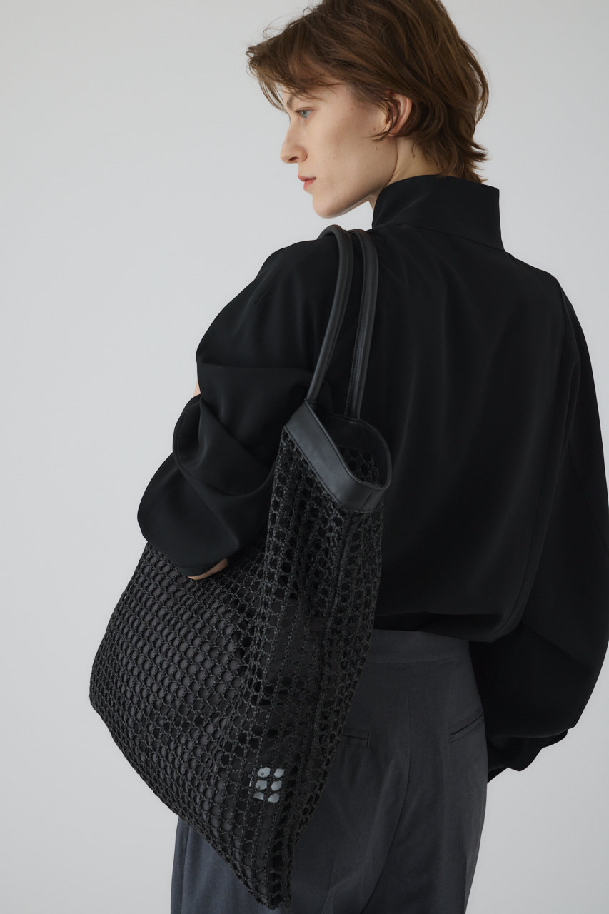 RIM.ARK(リムアーク)｜Square mesh BAG/バッグ/ブラック の通販
