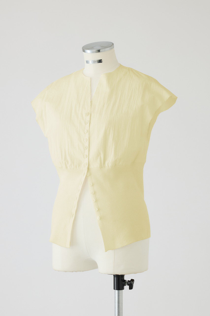 【冬バーゲン★特別送料無料！】 RIM.ARK(リムアーク)｜【予約販売】Docking cut off design tops シャツ/ブラウス(長袖/七分)