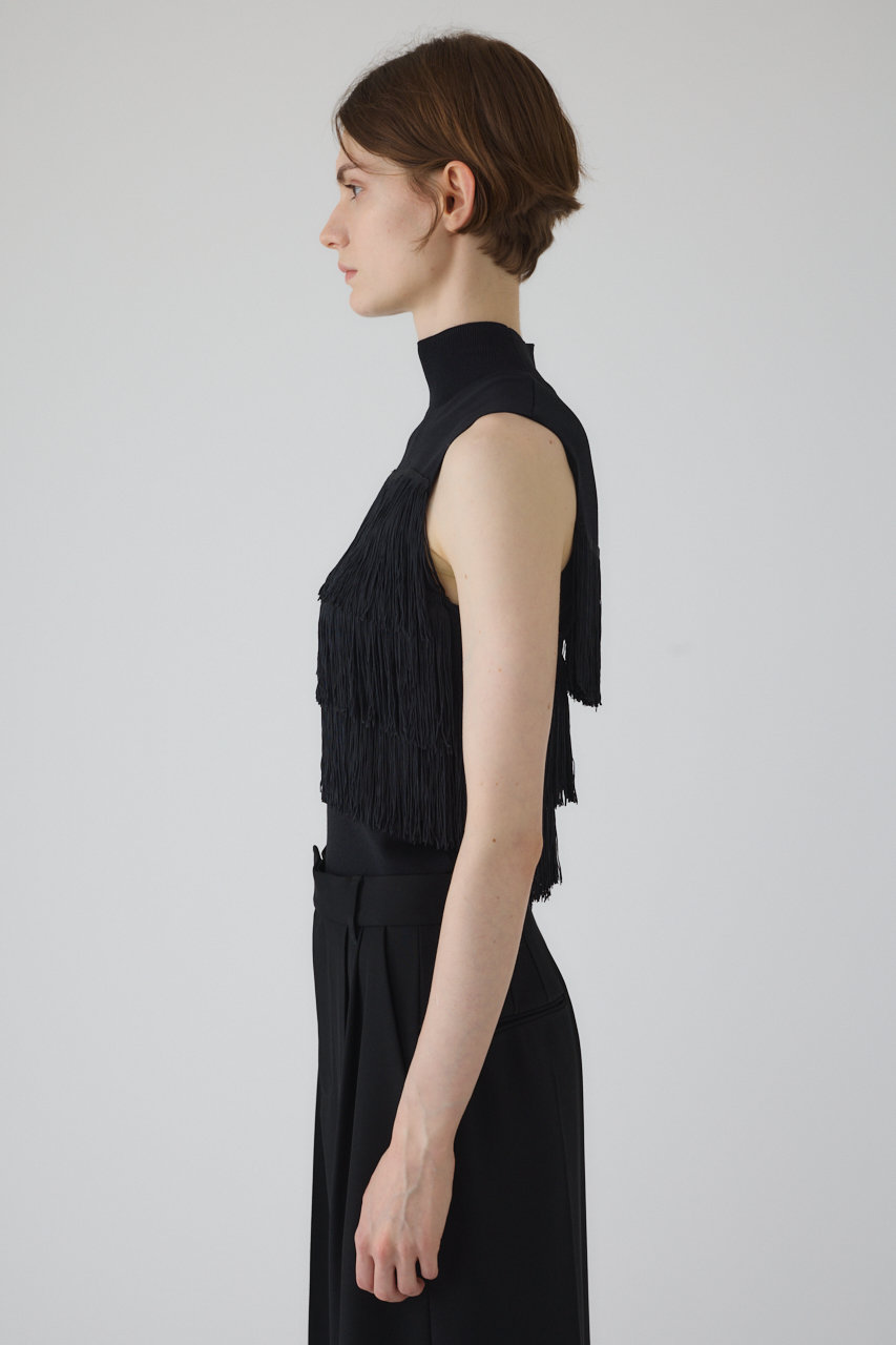 美品　rimark リムアーク フリンジフレアドレス 38 RIM.ARK（リムアーク）の「Fringe flare dress フリンジフレ