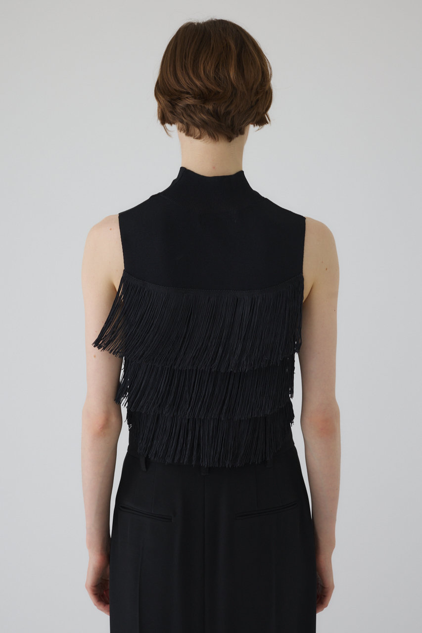 RIM.ARK Fringe N/S knit tops ブラウン RIM.ARK Fringe N/S knit tops ブラウン RIM.ARK | Fringe N/S