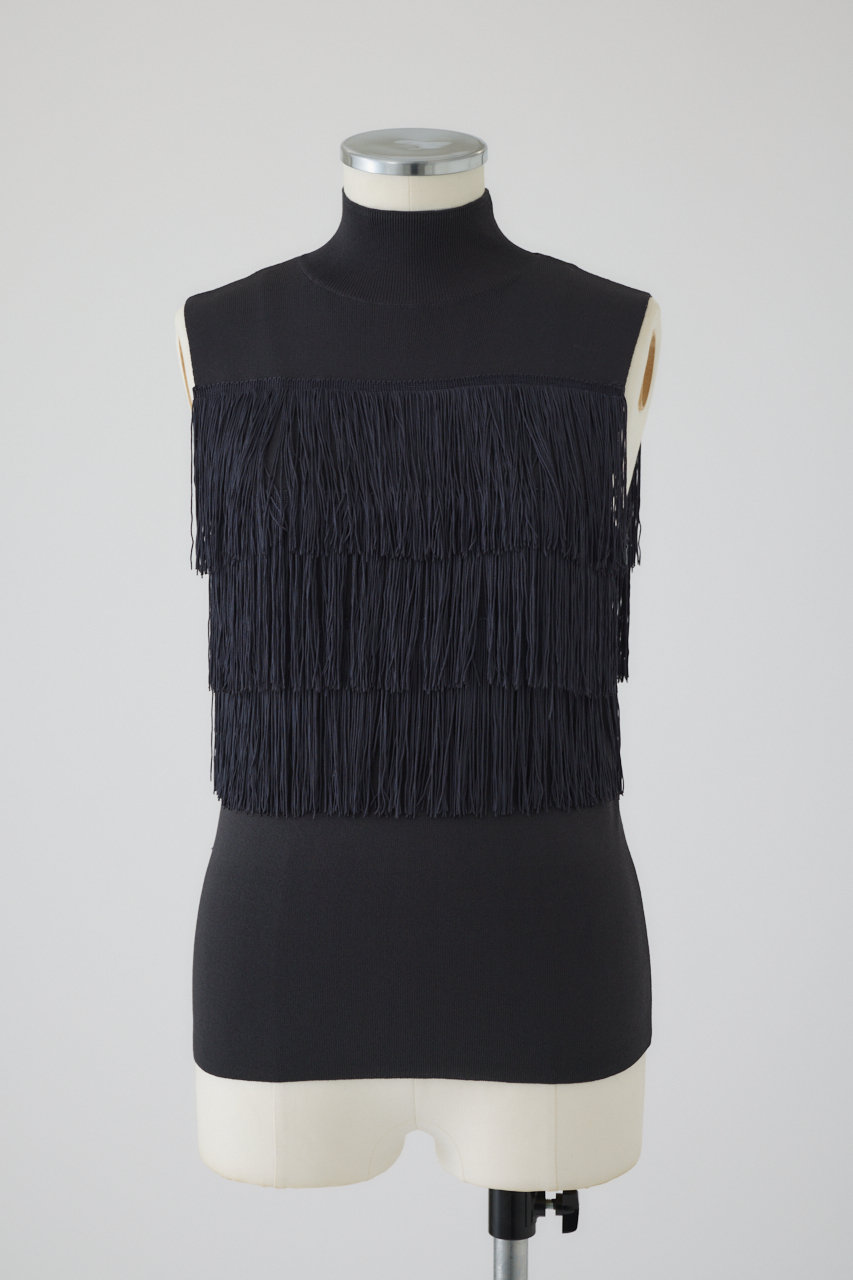 RIM.ARK(リムアーク)｜【予約販売】Fringe N/S knit tops/ニット