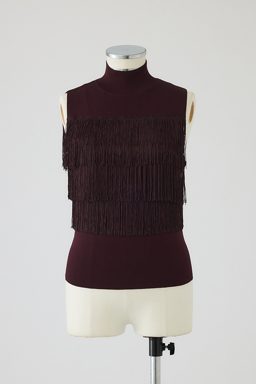 RIM.ARK(リムアーク)｜【予約販売】Fringe N/S knit tops/ニット