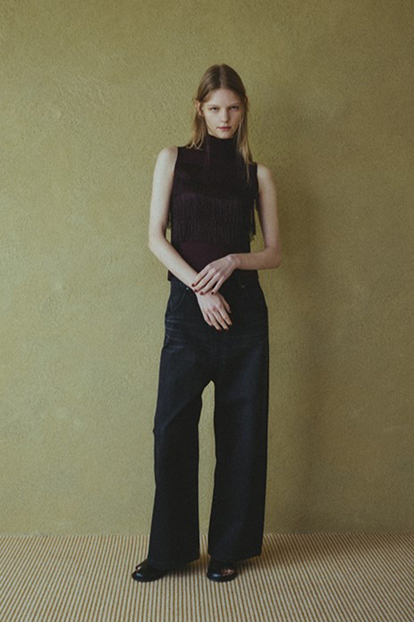 RIM.ARK(リムアーク)｜【予約販売】Fringe N/S knit tops/ニット
