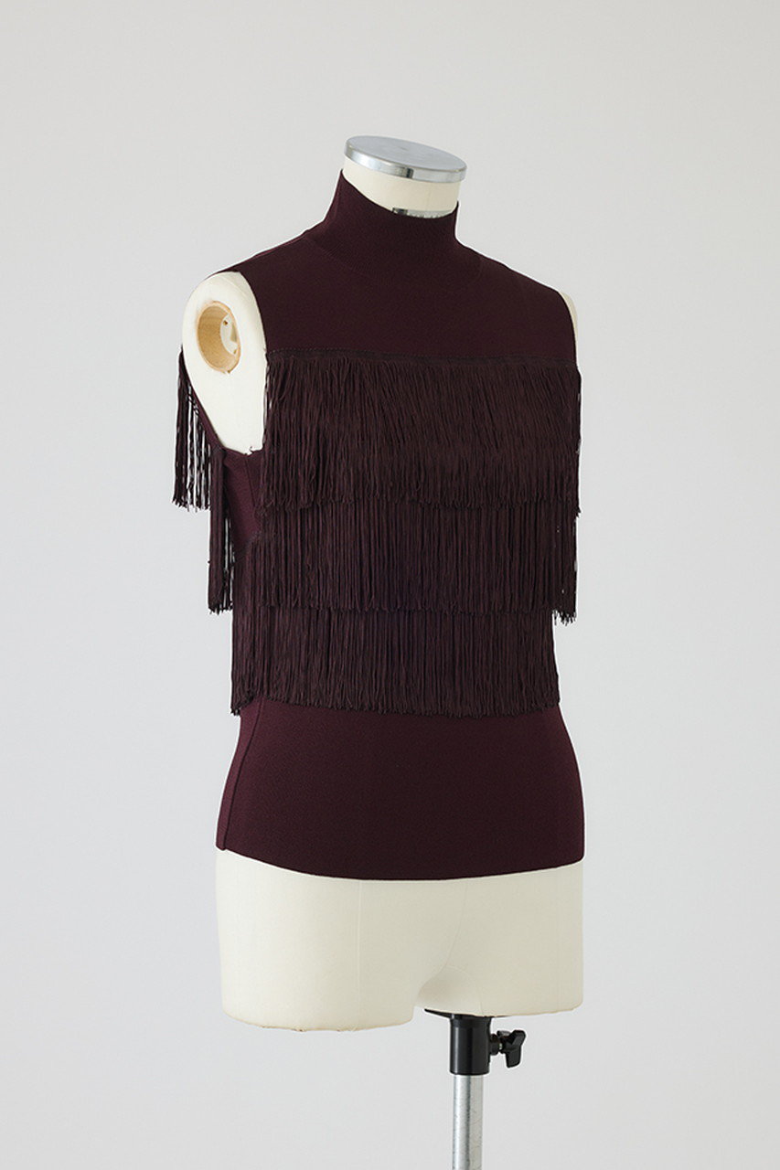 郵送買取 新品5台以上送料無料キャンペーン中！！  RIM.ARK(リムアーク)｜【予約販売】Fringe N/S knit tops/ニット ニット/セーター