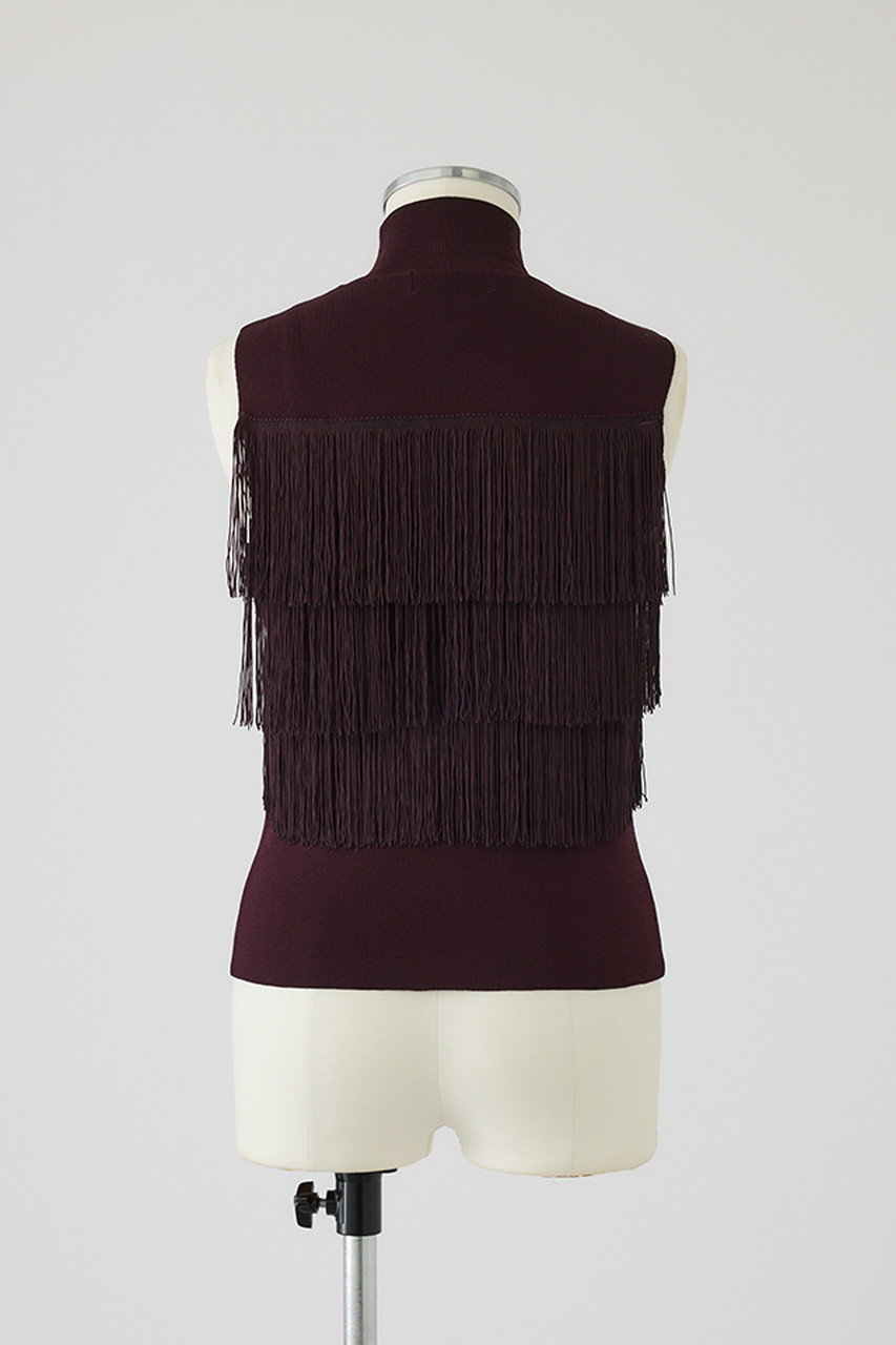 RIM.ARK(リムアーク)｜【予約販売】Fringe N/S knit tops/ニット