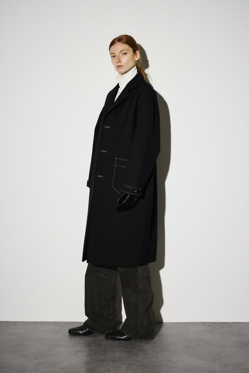 RIM.ARK Gabardine bonding stitch CT/コート (ブラック, FREE) リムアーク ELLE SHOP RIM.ARK Gabardine bonding stitch CT/コート (ブラック, FREE) リムアーク ELLE SHOP