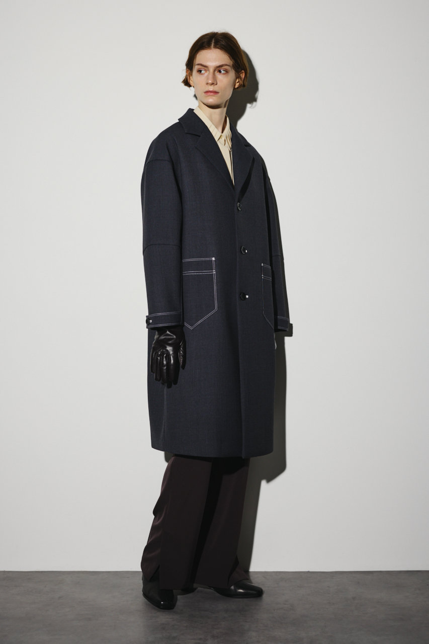 RIM.ARK Gabardine bonding stitch CT/コート (グレー, FREE) リムアーク ELLE SHOP RIM.ARK Gabardine bonding stitch CT/コート (グレー, FREE) リムアーク ELLE SHOP