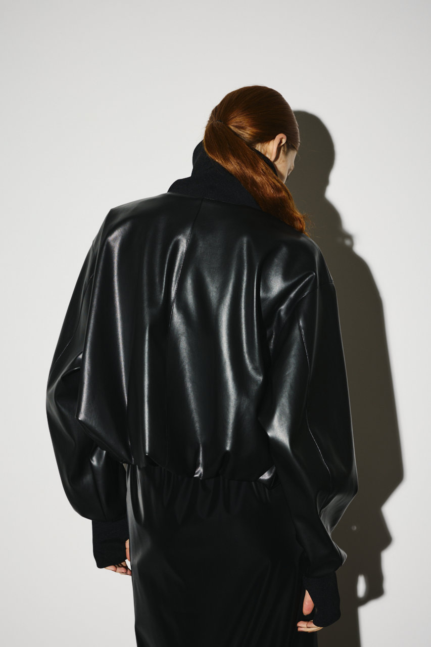 RIM.ARK(リムアーク)｜Synthetic leather short JK/ジャケット