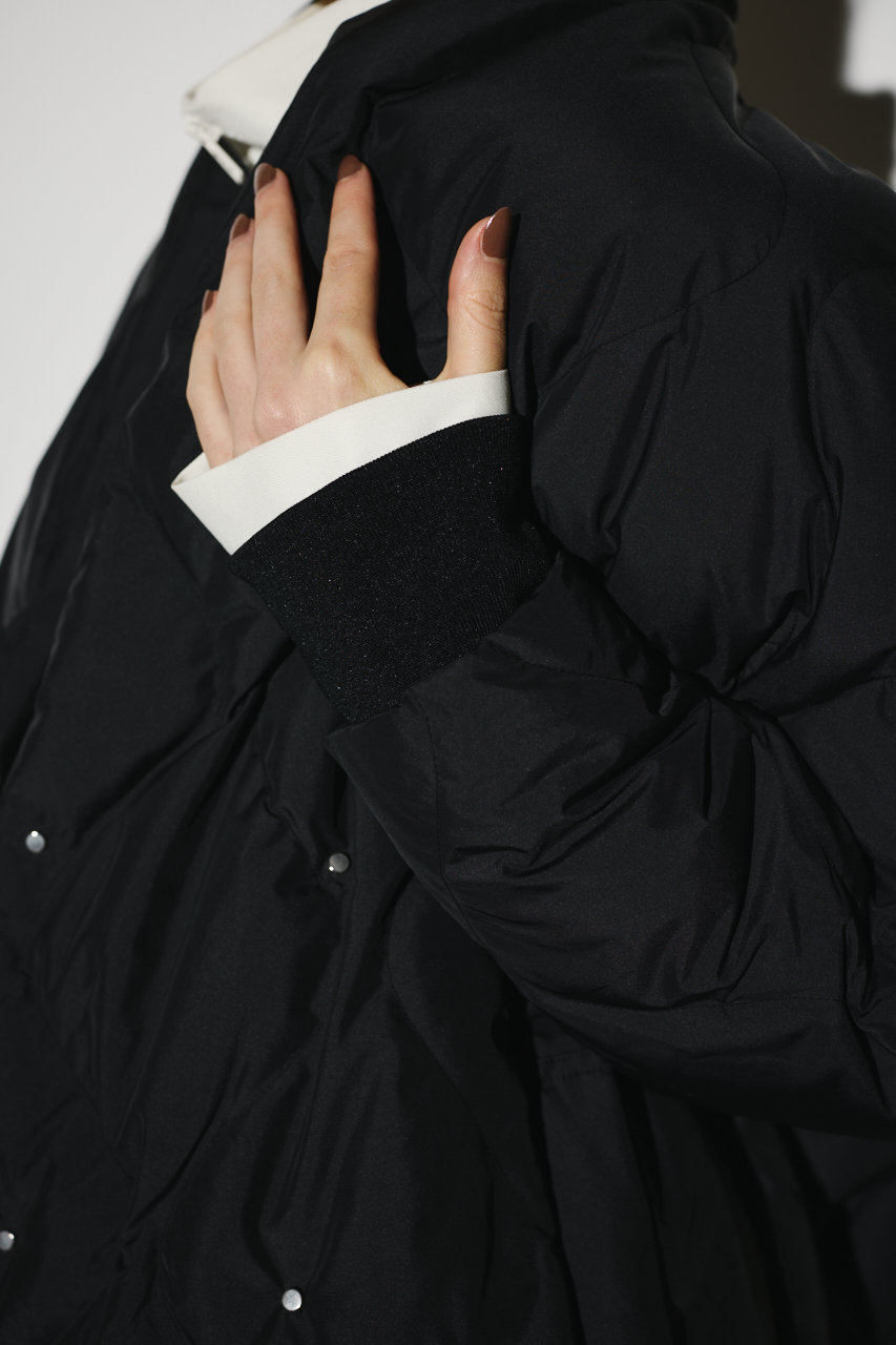 RIM.ARK(リムアーク)｜Double breasted stole down CT/コート/ブラック