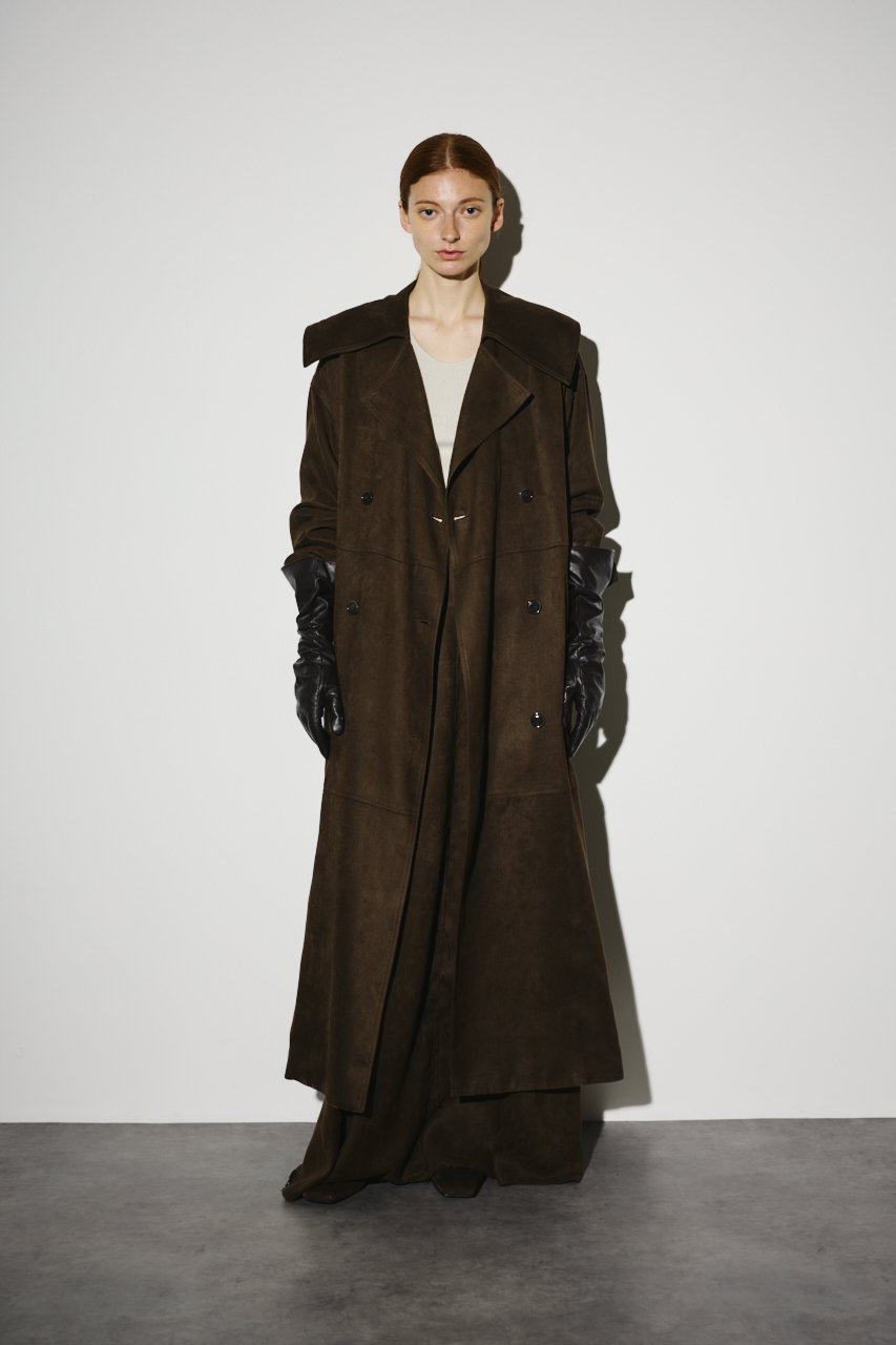 RIM.ARK F/Suede over maxi CT/コート (カーキ, FREE) リムアーク ELLE SHOP RIM.ARK F/Suede over maxi CT/コート (カーキ, FREE) リムアーク ELLE SHOP