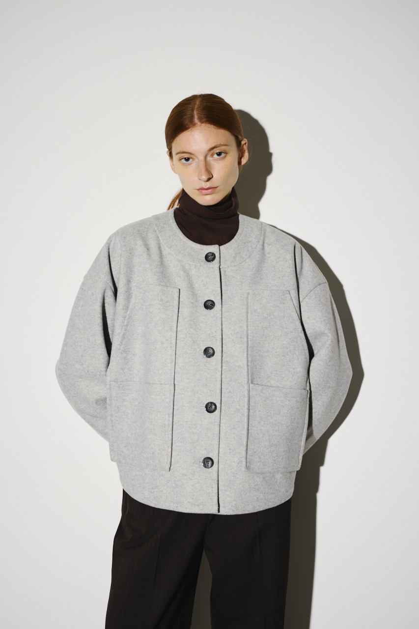 RIM.ARK Woollet blouson/ブルゾン (ライトグレー, FREE) リムアーク ELLE SHOP RIM.ARK Woollet blouson/ブルゾン (ライトグレー, FREE) リムアーク ELLE SHOP