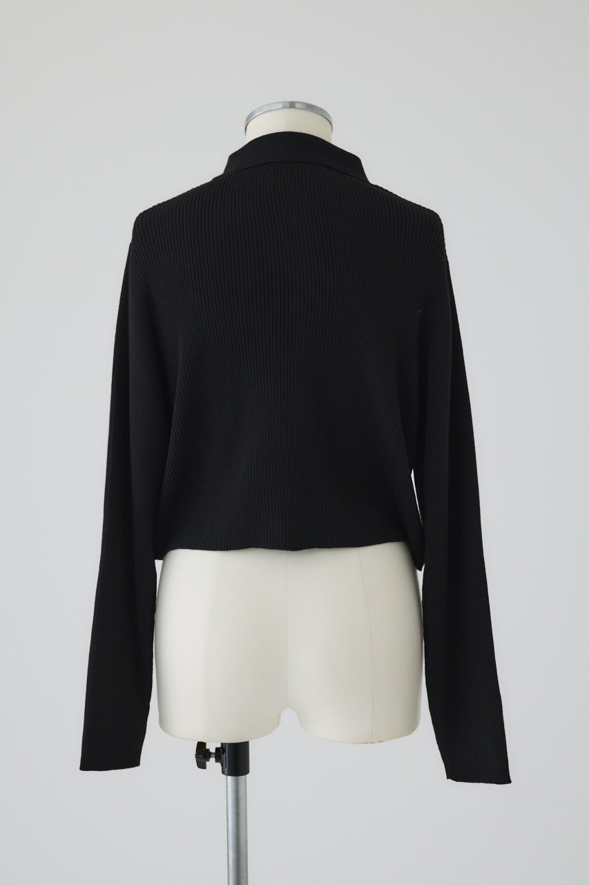 RIM.ARK(リムアーク)｜Minimum knit CD/ニットカーディガン/ブラック