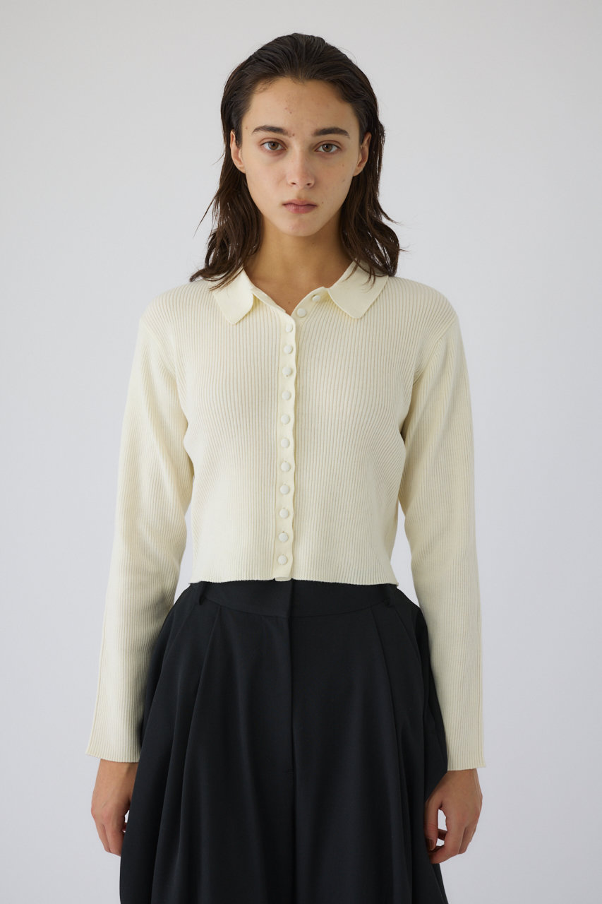 RIM.ARK Minimum knit CD/ニットカーディガン (オフホワイト, FREE) リムアーク ELLE SHOP