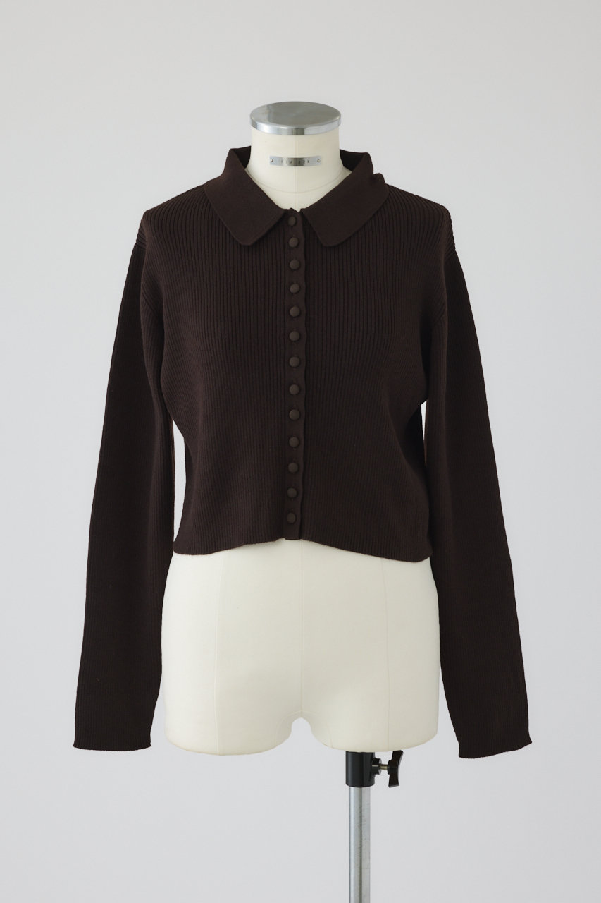 RIM.ARK Minimum knit CD/ニットカーディガン (ブラウン, FREE) リムアーク ELLE SHOP RIM.ARK Minimum knit CD/ニットカーディガン (ブラウン, FREE) リムアーク ELLE SHOP