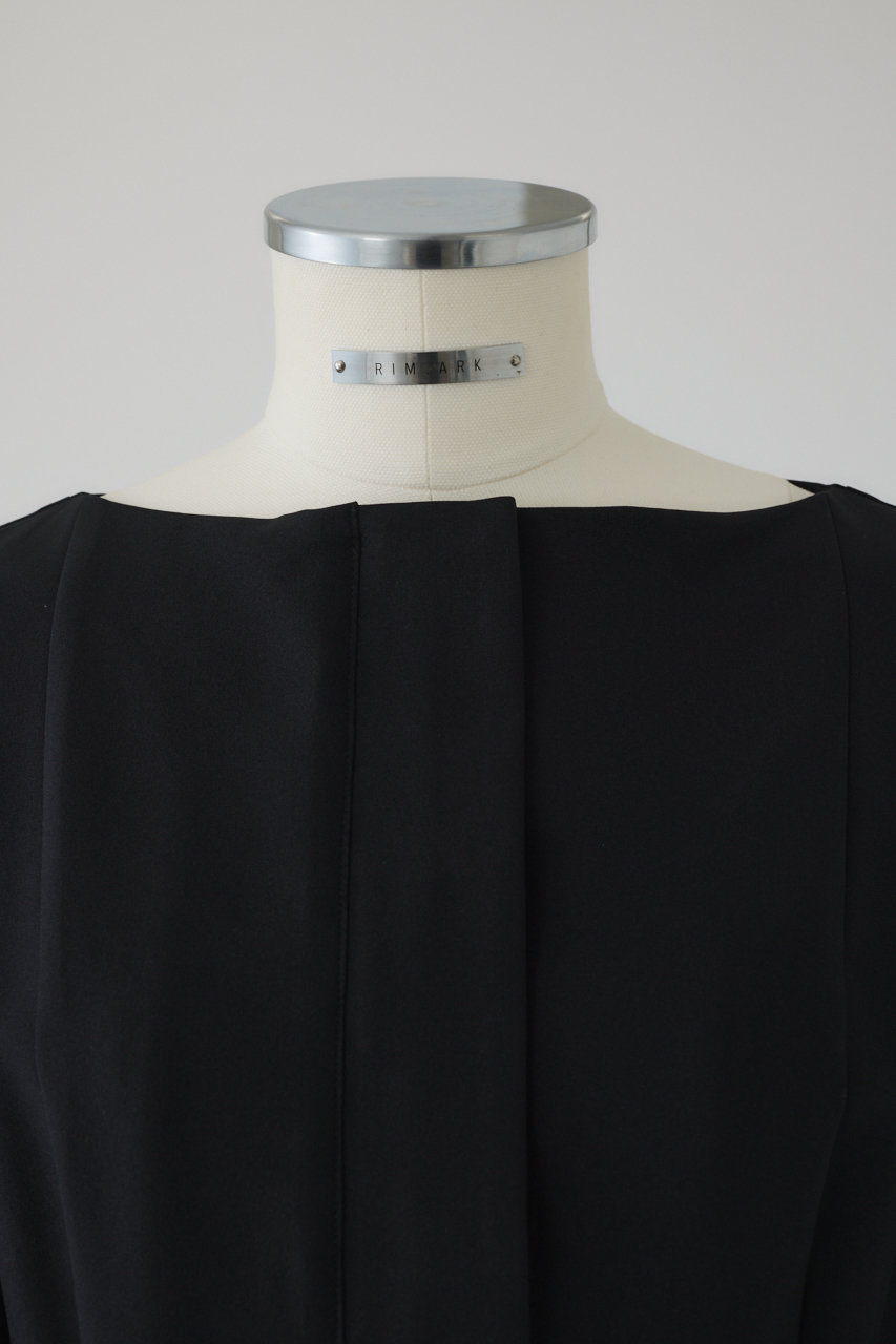 RIM.ARK(リムアーク)｜Boat neck all in one/オールインワン/ブラック