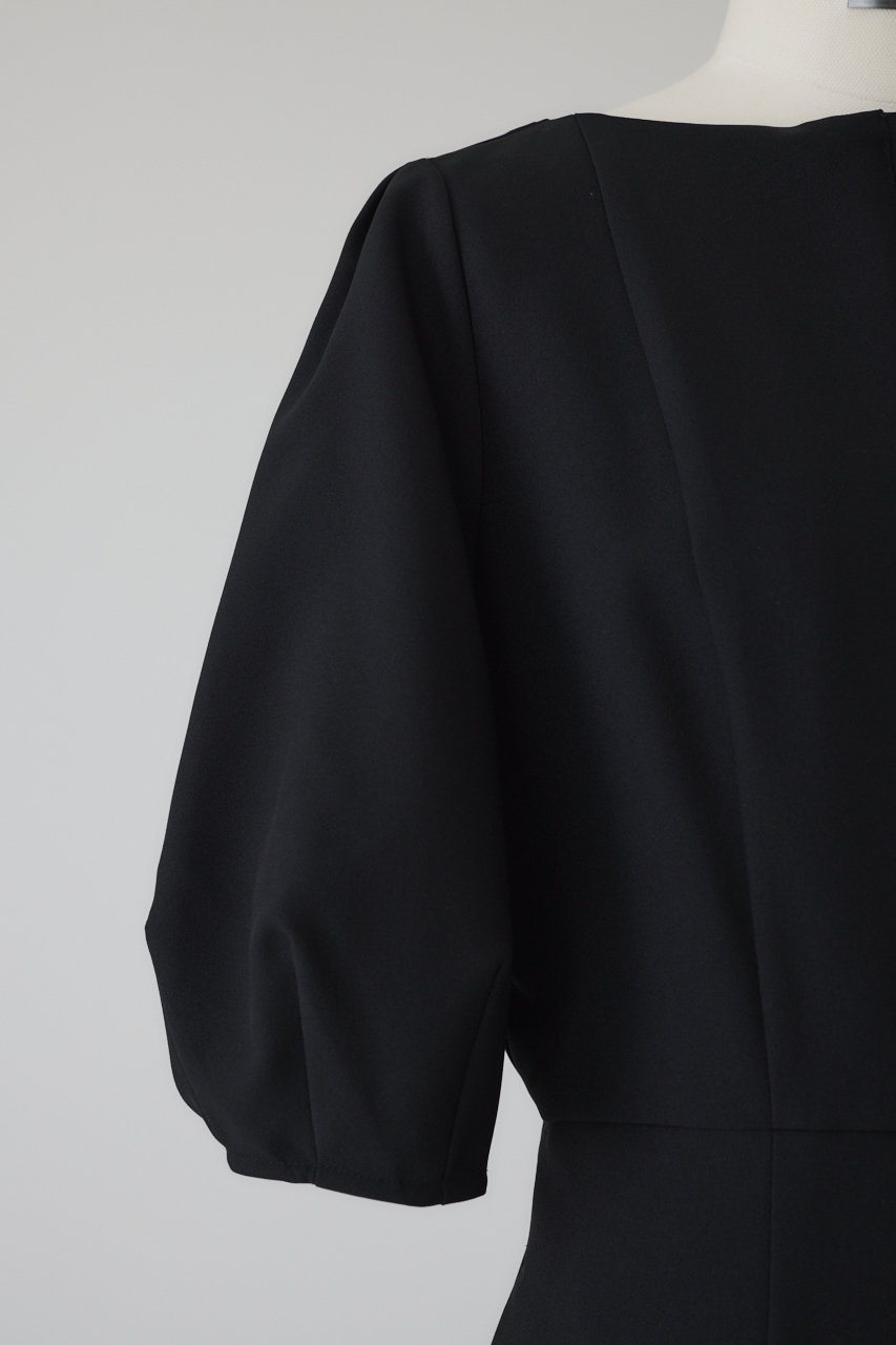 RIM.ARK(リムアーク)｜Boat neck all in one/オールインワン/ブラック