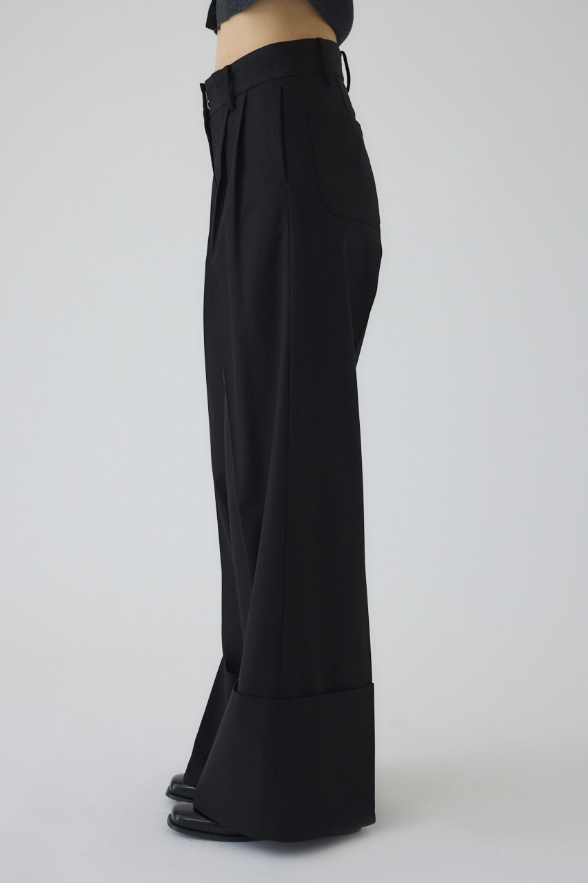 RIM.ARK(リムアーク)｜W-length slacks/スラックス/パンツ/ブラック の