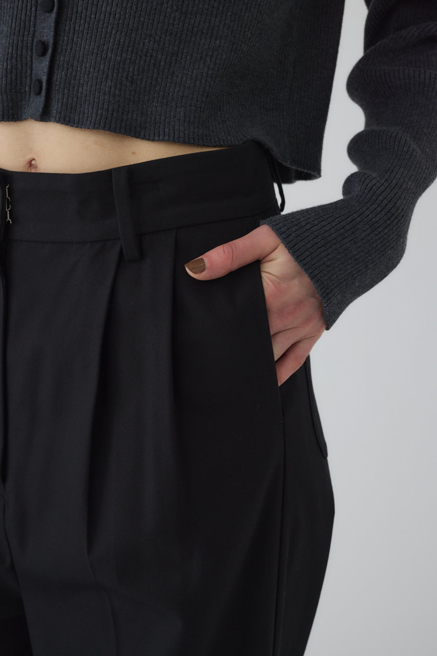 RIM.ARK(リムアーク)｜W-length slacks/スラックス/パンツ/ブラック の