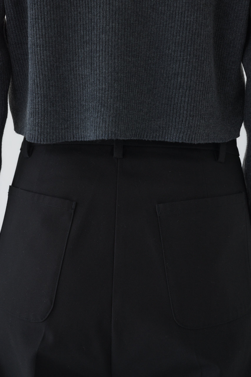 RIM.ARK(リムアーク)｜W-length slacks/スラックス/パンツ/ブラック の