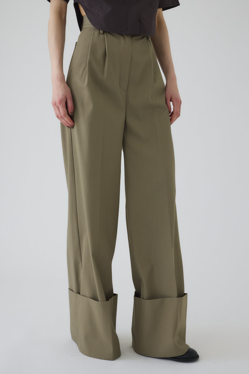 RIM.ARK W-length slacks/スラックス/パンツ (グレージュ, 38) リムアーク ELLE SHOP RIM.ARK W-length slacks/スラックス/パンツ (グレージュ, 38) リムアーク ELLE SHOP