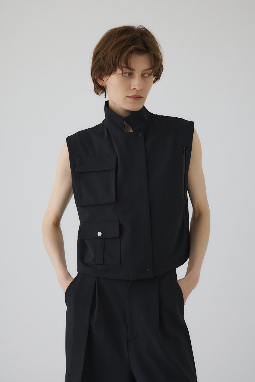 RIM.ARK(リムアーク)｜Tech vest tops/ベスト/ブラック の通販