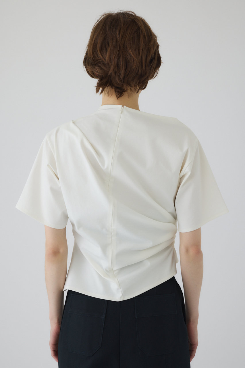 RIM.ARK(リムアーク)Asymmetry cut tops RIM.ARK | Asymmetry tuck cut tops (T-SHIRT(SHORT SLEEVE
