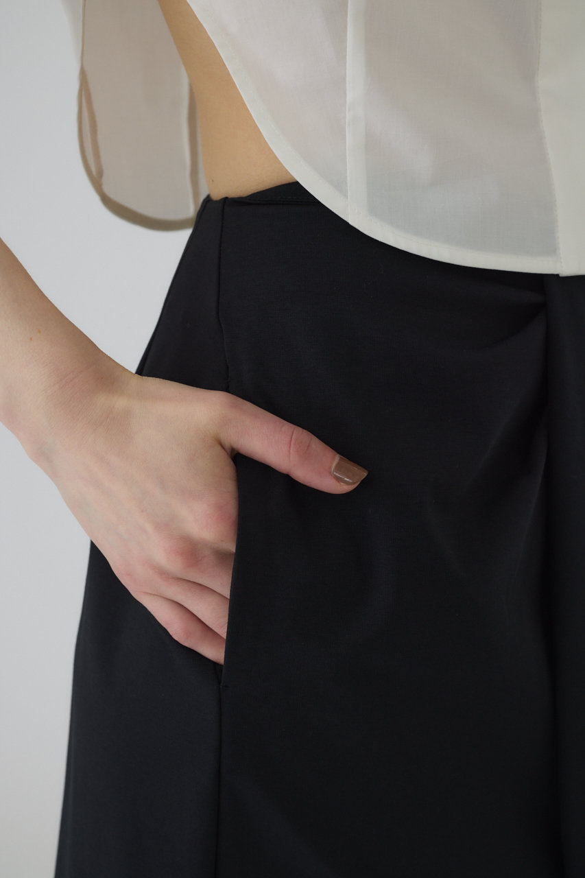 RIM.ARK(リムアーク)｜Cut drape SK/スカート/ブラック の通販
