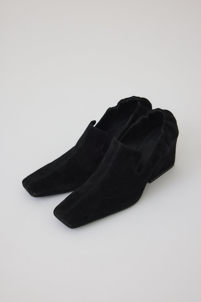RIM.ARK Suede square toe heel/パンプス (ブラック, 37(約23.5cm)) リムアーク ELLE SHOP RIM.ARK Suede square toe heel/パンプス (ブラック, 37(約23.5cm)) リムアーク ELLE SHOP