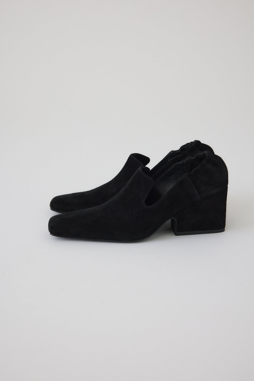Suede square toe heel スエードスクエアトゥヒール　37 RIM.ARK(リムアーク)｜Suede square toe heel/パンプス/ブラック の