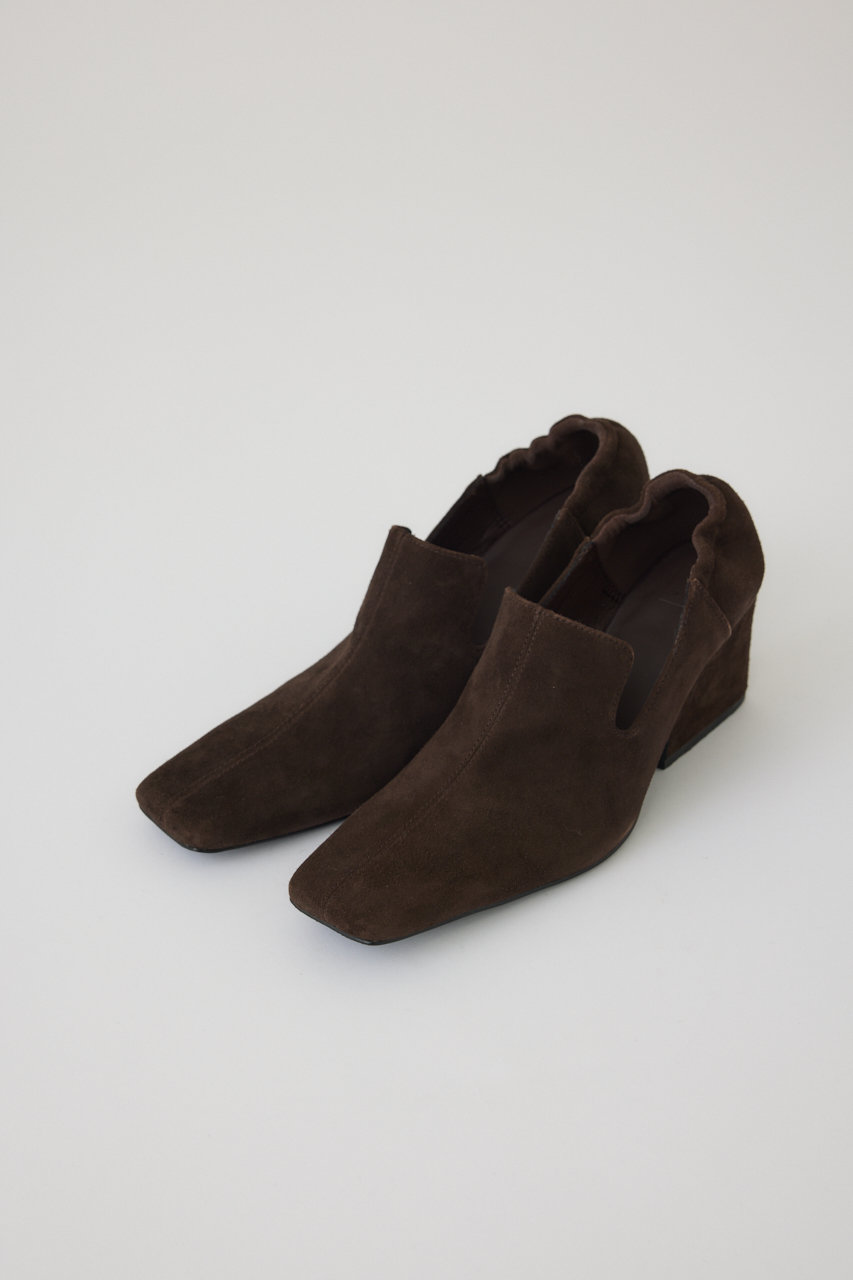 RIM.ARK Suede square toe heel/パンプス (ブラウン, 38(約24.5cm)) リムアーク ELLE SHOP RIM.ARK Suede square toe heel/パンプス (ブラウン, 38(約24.5cm)) リムアーク ELLE SHOP