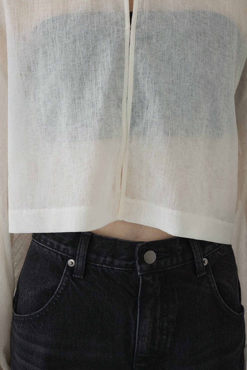 トップス RIM.ARK Open sleeve sheer SH RIM.ARK(リムアーク)｜Open sleeve sheer SH/シャツ/ホワイト の