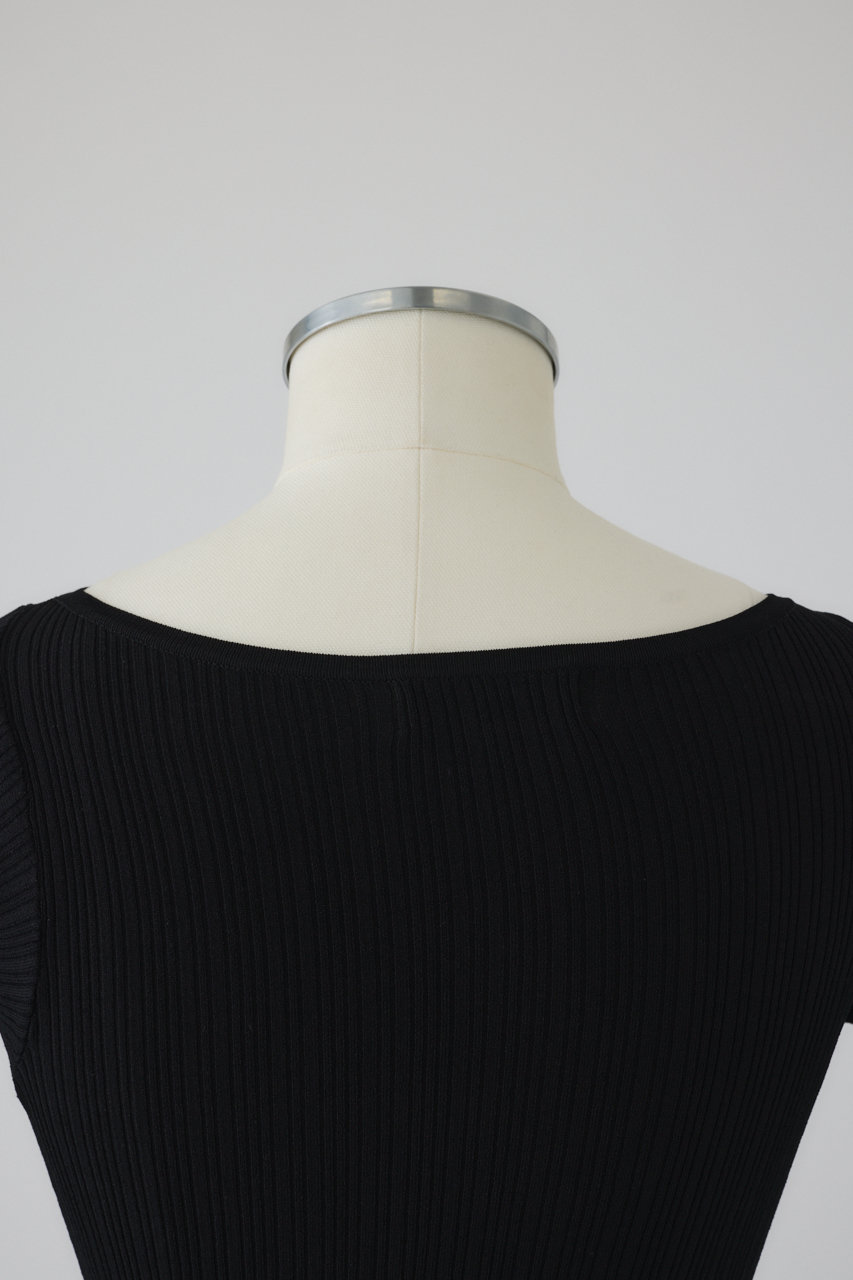 RIM.ARK バックボタンアシメニット 黒 新品未使用 タグ付き RIM.ARK（リムアーク）の「Back button over knit（ニット