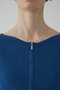 Rib zipper knit tops/ニット リムアーク/RIM.ARK