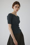 Rib zipper knit tops/ニット リムアーク/RIM.ARK