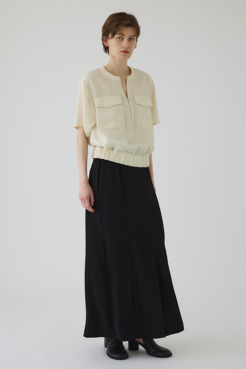 RIM.ARK(リムアーク)｜Zip up box tops/トップス/アイボリー の通販