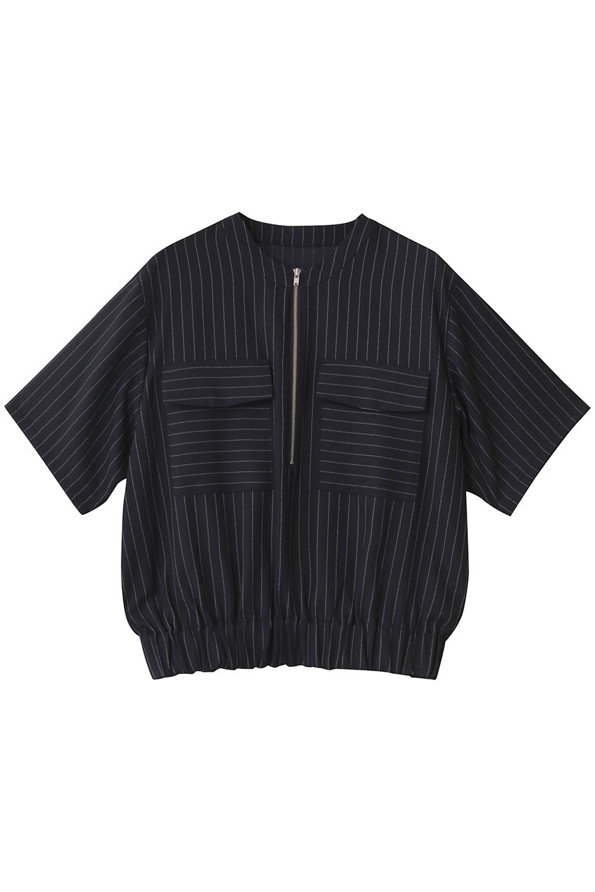 RIM.ARK Zip up box tops/トップス (ネイビー, FREE) リムアーク ELLE SHOP RIM.ARK Zip up box tops/トップス (ネイビー, FREE) リムアーク ELLE SHOP